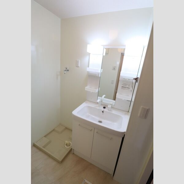 パークフラッツ202号室 洗髪洗面化粧台・室内洗濯機置き場