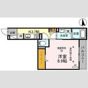 グランエスポワール302号室 間取