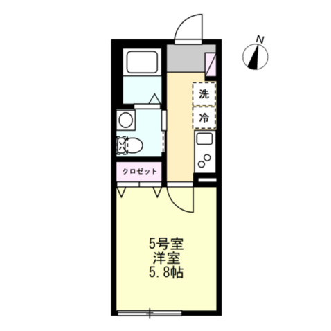 ベイルームヒルズ川崎305号室 間取