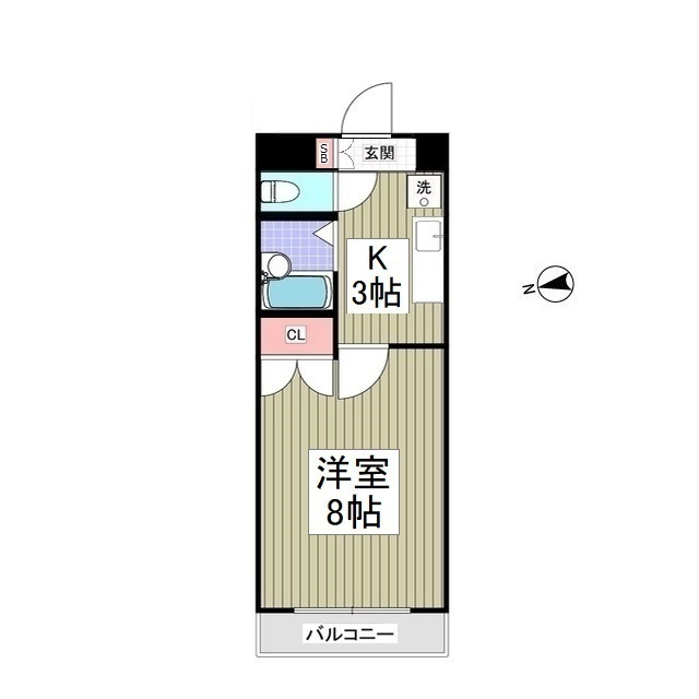 リュミエ府中203号室 間取