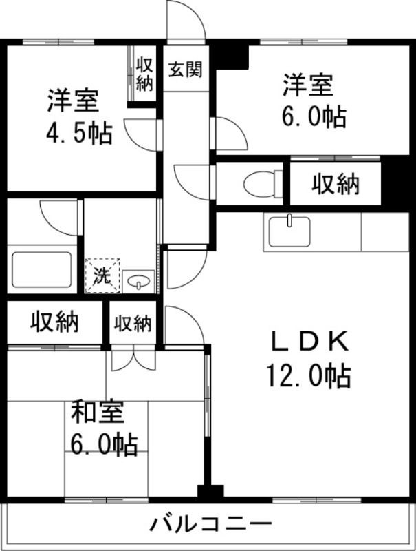 木村ビル4階 間取