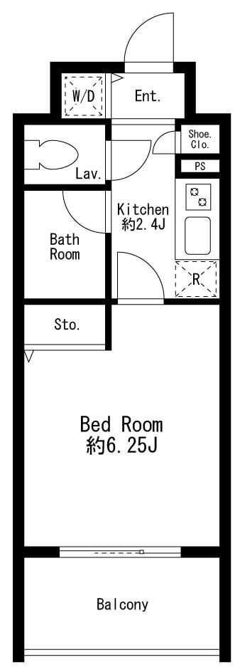 プライムアーバン日本橋茅場町1206号室 間取り