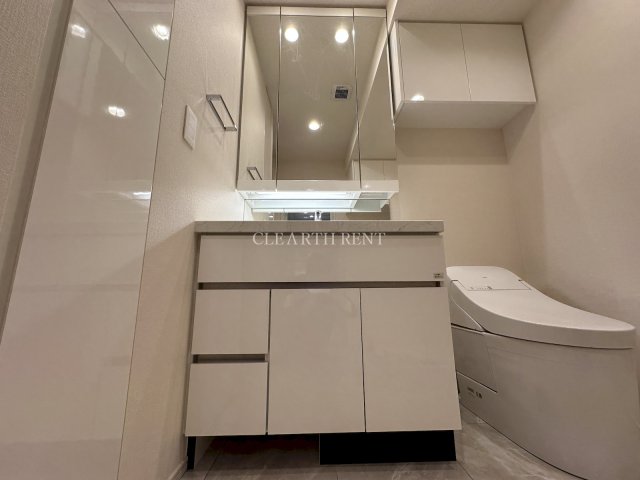 ブランズ愛宕虎ノ門2階 三面鏡の独立洗面台