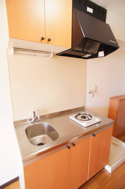 ベルドミールマスダＢ棟0201号室 ガスコンロ１口付きのキッチンです。