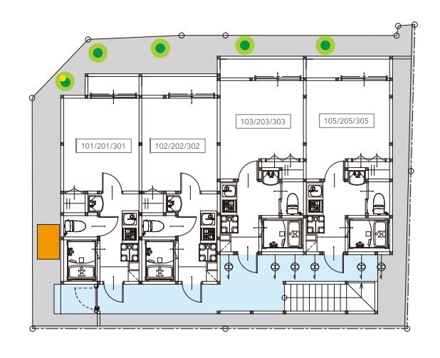 フォート・デルッシ3階 部屋その他