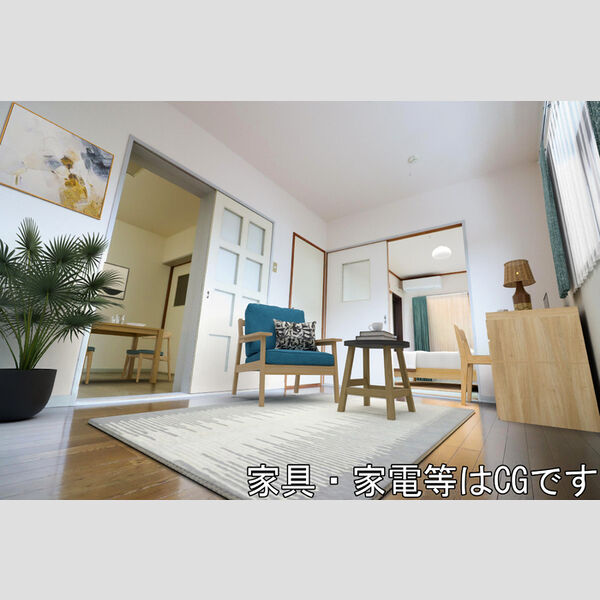 グランメゾンド蓮田202号室 洋室(※家具・家電等はCGです)