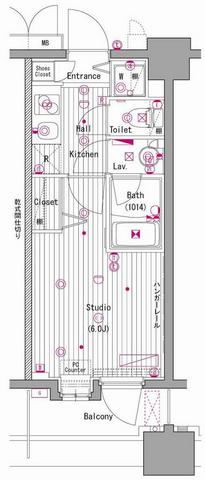 グランド・ガーラ横濱元町10階 間取