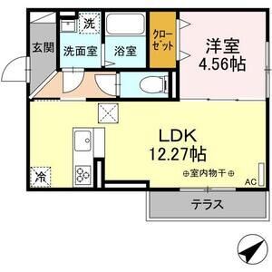 リュミエール ミナミ105号室 間取