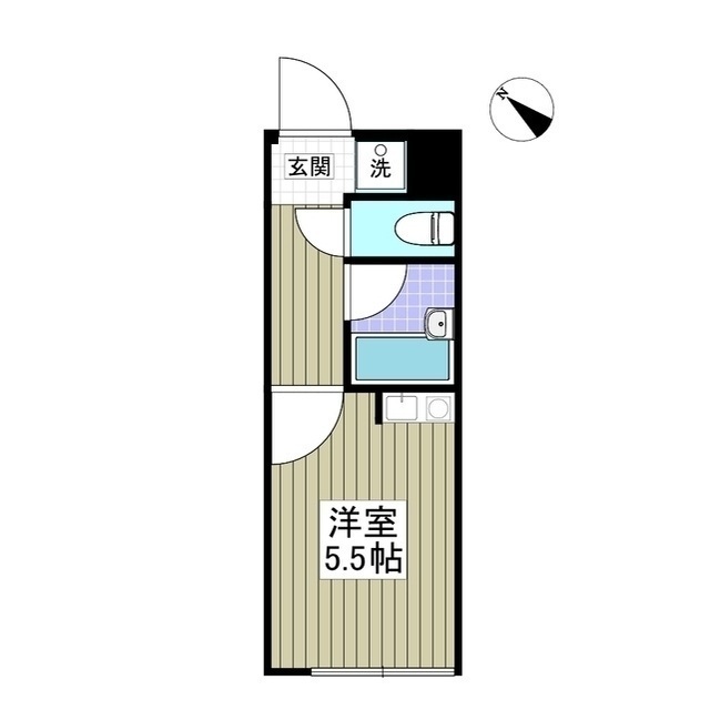 FLAT5池上新町302号室 間取