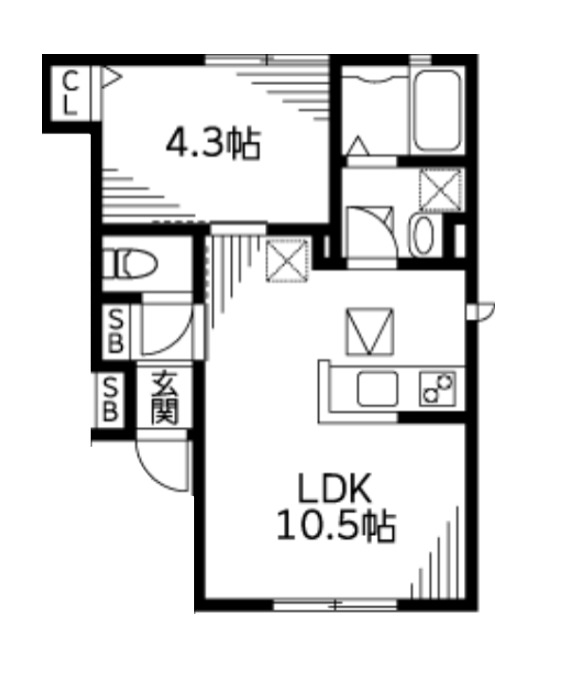 エムヒルズ1階 間取