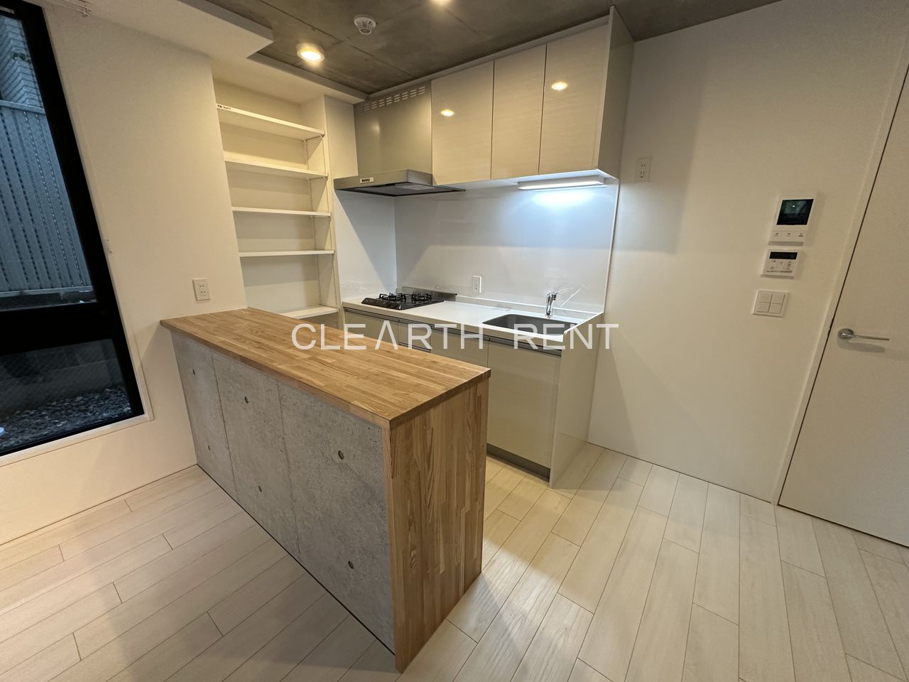 ＧＲＡＮ ＰＡＳＥＯ 自由が丘奥沢地下1階 カウンター付きのキッチン