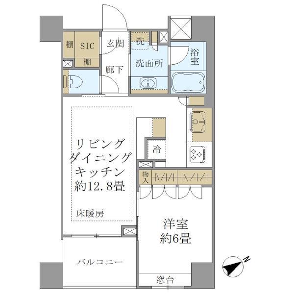 Ｂｒｉｌｌｉａ綱島ｉｄステーションフロント4階 間取