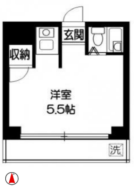 サンピア月見台101号室 間取
