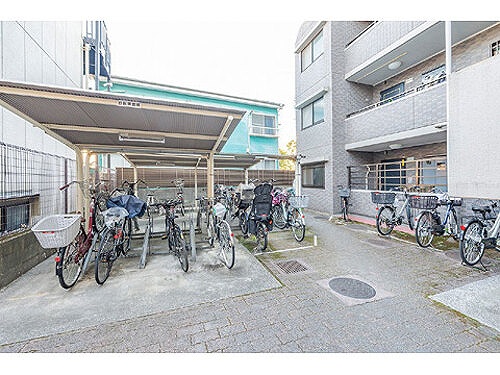 レーベンハイム常盤台 駐輪場　※2025年12月撮影