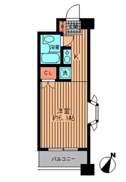 プライムアーバン勝どき301号室 ★間取り図★