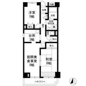 フレール綾瀬3301号室 間取