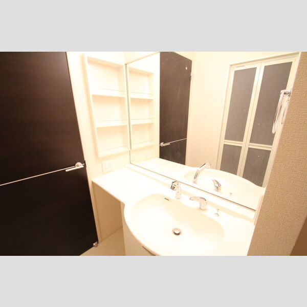 シトロンフレアⅡ 大型ミラーの洗髪洗面化粧台