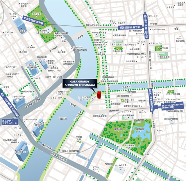 ガーラ・グランディ清澄白河5階 ◆案内図◆