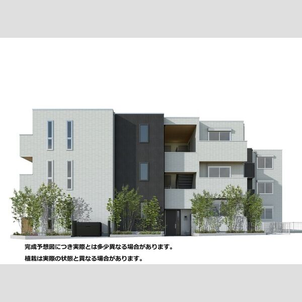 セレスティア赤羽201号室 ※完成予想図につき、実物とは多少異なる場合があります。