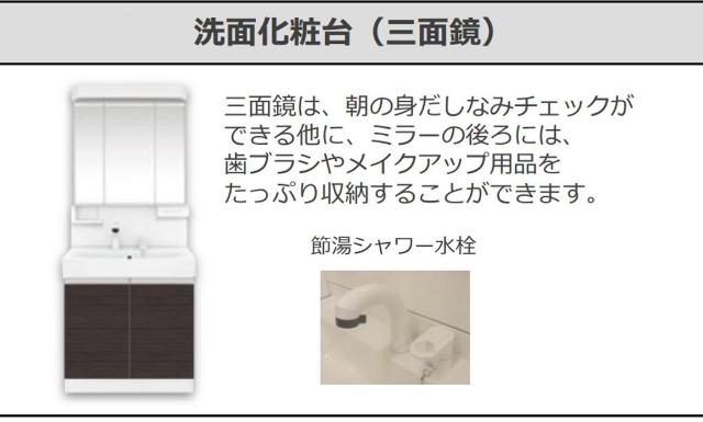 仮称）鎌ヶ谷市右京塚新築アパート201号室 洗髪洗面化粧台（イメージ）