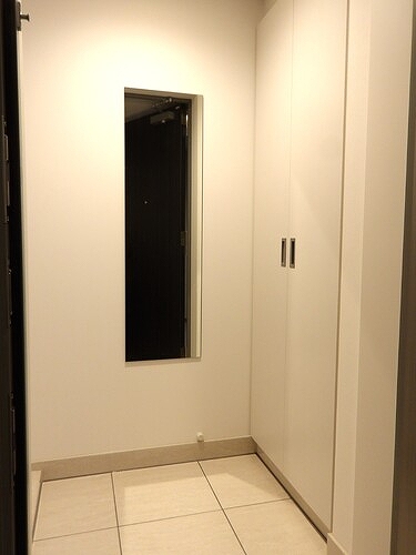 プレセダン板橋本町 玄関からの室内※同タイプ別部屋2025.11新築未入居時撮影