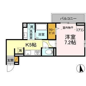 山五ヒルズ203号室 間取