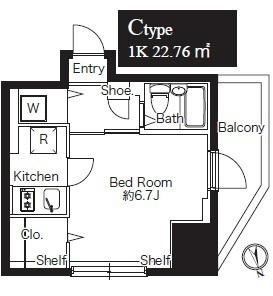 T’s garden川崎大師Ⅱ6階 間取