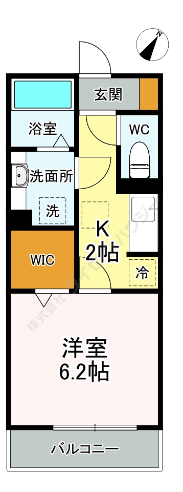 マレアガーデン新横浜Ｅ棟0107号室 間取