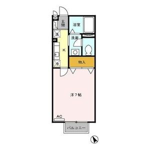パークヒルズ白糸台102号室 間取