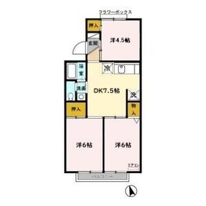 サンハイツ光ヶ丘203号室 間取