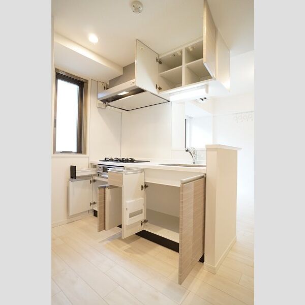 グランヒルサイド703号室 キッチンには収納もたっぷり♪