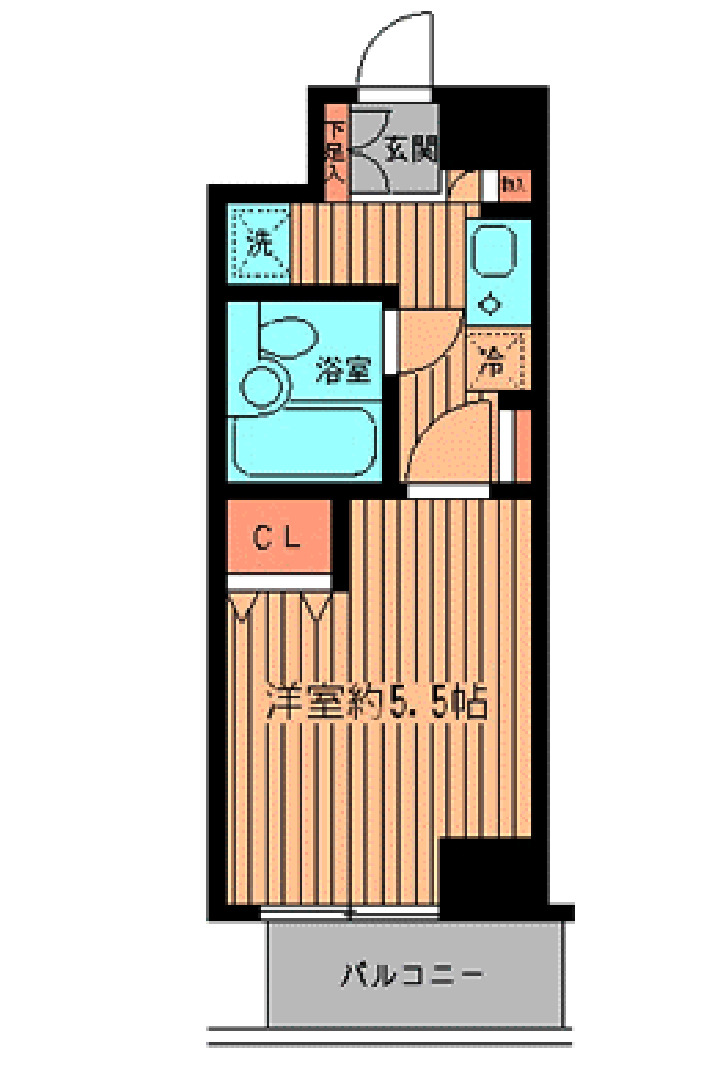 プライムアーバン鶴見寺谷501号室 間取り