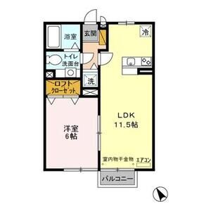 プチ・エトワール201号室 間取