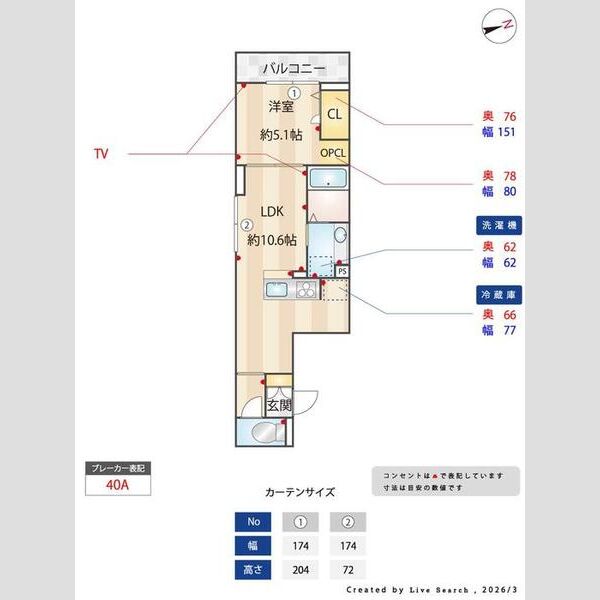 D Paina大丸202号室 部屋その他