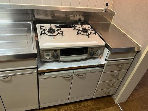 テレパレス船橋三咲Ａ棟 ガスコンロ、グリル　※2025年9月撮影