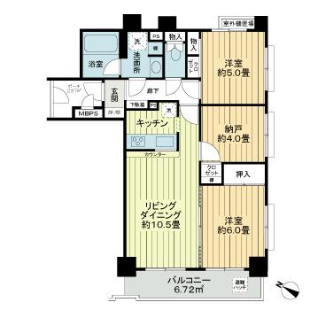 ナイスアーバン武蔵浦和3階 間取