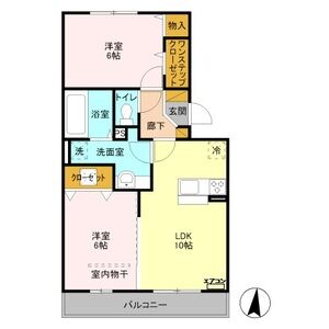 レスポワール　A102号室 間取