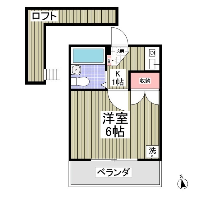 ブラウン第4103号室 間取
