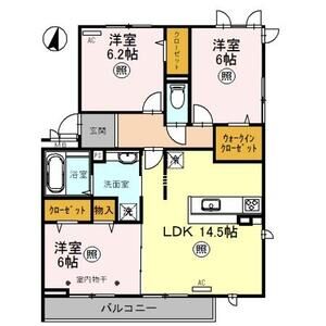 ロイジェントパークス レイクタウン Ⅱ　C301号室 間取