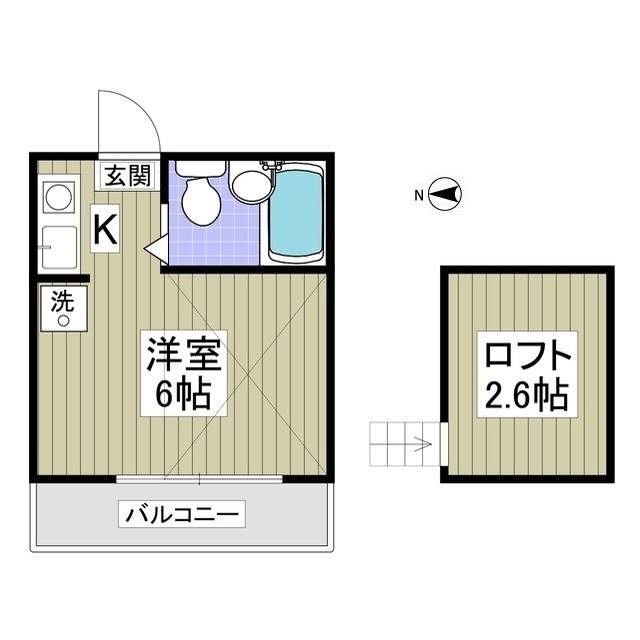 ライフピアブラウン202号室 間取
