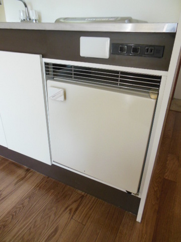 サンハイツ キッチンには冷蔵庫が付いてます