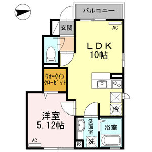 アケボノⅦ101号室 間取