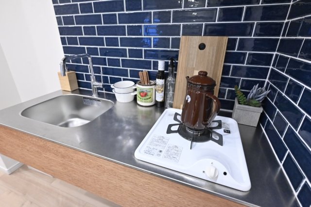 ウイスタリア東五反田ビル 1口ガスコンロ※室内設置の家具・小物はイメージです。※