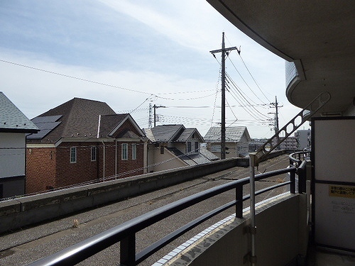 ビューハイツ高山2階 バルコニーからの眺望　※2024年4月撮影