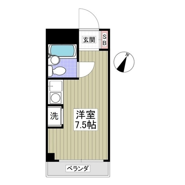 ハイライフ鶴見106号室 間取