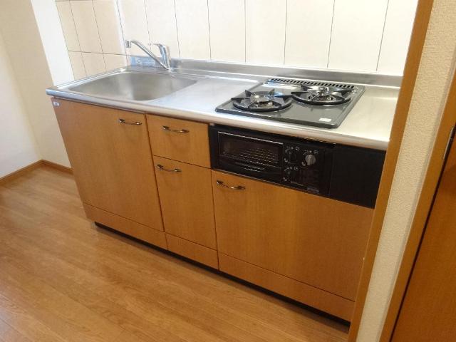 ブラン　ピエール システムキッチン（２口・グリル）