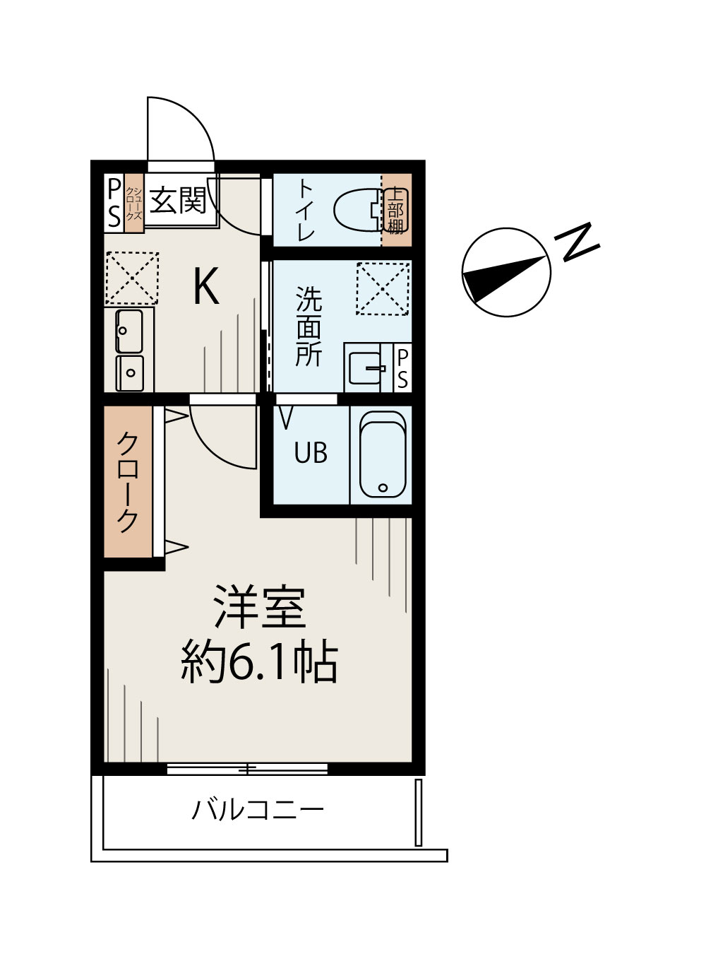 Fortuna203号室 間取