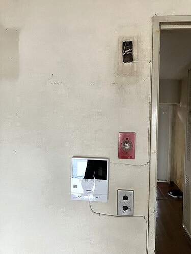 北越谷スカイハイツ2階 ＴＶモニタ付きインターホン　内装前　※2026年04月の写真