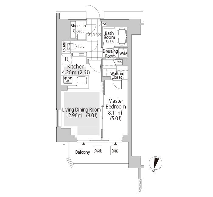 パークフラッツ渋谷神山町7階 間取