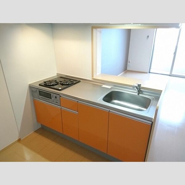 ウエストバード202号室 対面システムキッチン